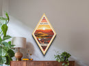 Badlands National Park Travel Poster Wall Art Texture Print, Travel Decor Art, Midcentury Modern Retro Decor South Dakota Travel Art