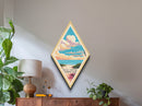 Biscayne National Park Diamond-Shaped Adventure Poster Canvas Art Print, Canvas Wall Art, Travel Present, Florida Travel Art