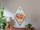 Bryce Canyon National Park Diamond Shaped Travel Poster Canvas Art Print, Canvas Wall Art, Travel Gift, Utah Travel Art