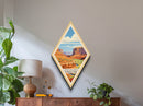Canyonlands National Park Diamond Shaped Travel Print Canvas Art Print, Canvas Wall Art, Travel Gift, Utah Travel Art