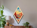 Capitol Reef National Park Diamond Shaped Travel Poster Canvas Art Print, Canvas Wall Art, Travel Gift, Utah Travel Art