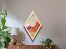 Capitol Reef National Park Travel Poster Canvas Texture Print, Travel Decor Art, Midcentury Modern Retro Decor Utah Travel Art