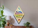Retro Death Valley National Park Travel Poster Canvas Texture Print, Travel Decor Art, Midcentury Modern Decor California Travel Art