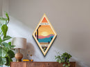 Death Valley National Park Diamond Formed Travel Print Canvas Art Print, Canvas Wall Art, Travel Present, California Travel Art