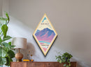 Death Valley National Park Travel Poster Canvas Texture Print, Travel Decor Artwork, Midcentury Modern Retro Decor California Travel Art