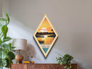Everglades National Park Diamond Shaped Travel Poster Canvas Art Print, Canvas Wall Art, Travel Gift, Florida Travel Art