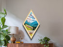 Glacier Bay National Park Adventure Poster Wall Art Texture Print, Travel Decor Art, Midcentury Modern Retro Decor Alaska Travel Art