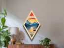 Glacier Bay National Park Travel Poster Wall Artwork Texture Print, Travel Decor Art, Midcentury Modern Retro Decor Alaska Travel Art