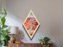 Grand Canyon National Park Diamond Shaped Travel Poster Canvas Art Print, Canvas Wall Art, Travel Gift, Arizona Travel Art