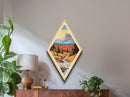Great Basin National Park Diamond Shaped Travel Poster Canvas Art Print, Canvas Wall Art, Travel Gift, Nevada Travel Art
