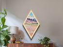 Great Sand Dunes National Park Diamond Shaped Adventure Print Canvas Artwork Print, Canvas Wall Art, Travel Gift, Colorado Travel Art