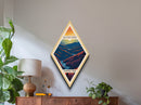 Great Smoky Mountains National Park Diamond Shaped Travel Poster Canvas Art Print, Canvas Wall Art, Travel Gift, Tennessee Travel Art