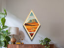 Guadalupe Mountains National Park Travel Poster Canvas Texture Print, Travel Decor Artwork, Midcentury Modern Retro Decor Texas Travel Art