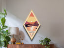 Hot Spring National Park Diamond Shaped Travel Poster Canvas Art Print, Canvas Wall Art, Travel Gift, Arkansas Travel Art