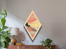 Retro Indiana Dunes National Park Travel Poster Canvas Texture Print, Travel Decor Art, Midcentury Modern Decor Indiana Travel Art