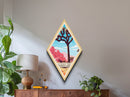 Joshua Tree National Park Travel Poster Canvas Texture Print, Travel Decor Art, Midcentury Modern Retro Decor California Travel Art