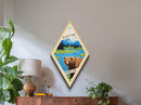 Retro Katmai National Park Adventure Poster Wall Art Texture Print, Travel Decor Art, Midcentury Modern Decor Alaska Travel Art