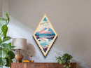 Katmai National Park Adventure Poster Wall Art Texture Print, Travel Decor Art, Midcentury Modern Retro Decor Alaska Travel Art