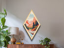 Retro Kings Canyon National Park Travel Poster Canvas Texture Print, Travel Decor Art, Midcentury Modern Decor California Travel Art