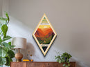 Kings Canyon National Park Adventure Poster Wall Art Texture Print, Travel Decor Art, Midcentury Modern Retro Decor California Travel Art