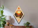 Mammoth Cave National Park Diamond-Shaped Travel Poster Wall Art Art Print, Canvas Wall Art, Travel Gift, California Travel Art