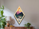 Olympic National Park Travel Poster Canvas Texture Print, Travel Decor Art, Midcentury Modern Retro Decor Washington Travel Art