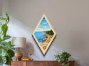 Redwood National Park Travel Poster Canvas Texture Print, Travel Decor Art, Midcentury Modern Retro Decor California Travel Art