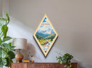 Rocky Mountain National Park Diamond Shaped Travel Print Wall Artwork Art Print, Canvas Wall Art, Travel Gift, Colorado Travel Art