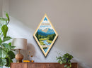 Rocky Mountain National Park Diamond-Shaped Travel Print Canvas Artwork Print, Canvas Wall Art, Travel Gift, Colorado Travel Art