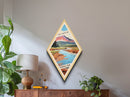 Retro Yellowstone National Park Travel Poster Canvas Texture Print, Travel Decor Art, Midcentury Modern Decor Montana Travel Art