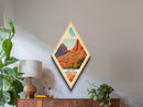 Retro Zion National Park Travel Poster Canvas Texture Print, Travel Decor Art, Midcentury Modern Decor Utah Travel Art