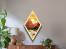 Zion National Park Travel Poster Canvas Texture Print, Travel Decor Art, Midcentury Modern Retro Decor Utah Travel Art