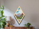 Retro Zion National Park Adventure Poster Wall Art Texture Print, Travel Decor Artwork, Midcentury Modern Decor Utah Travel Art