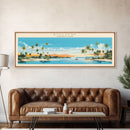 Biscayne National Park, Panoramic Florida Travel Art, National Park Print, Minimalist Travel Art, Midcentury Modern Style Landscape