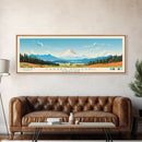 Lassen Volcanic National Park Panoramic California Travel Art, National Park Print, Minimalist Travel Art, Midcentury Modern Style Landscape