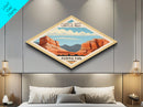 Capitol Reef National Park Diamond Shaped Travel Poster Art Canvas Art Print, Canvas Wall Art, Travel Gift, Utah Travel Art