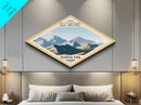 Great Sand Dunes National Park Diamond Shaped Travel Print Art Canvas Art Print, Canvas Wall Art, Travel Gift, Colorado Travel Art