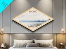 Biscayne National Park Diamond Shaped Travel Print Canvas Art Print, Canvas Wall Art, Travel Gift, Florida Landscape