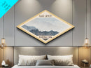 Black Canyon of the Gunnison Diamond Shaped Travel Poster Canvas Art Print, Canvas Wall Art, Travel Gift, Colorado Landscape
