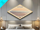 Canyonlands National Park Diamond Shaped Travel Poster Canvas Art Print, Canvas Wall Art, Travel Gift, Utah Landscape