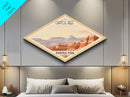 Retro Capitol Reef National Park Adventure Poster Wall Art Texture Print, Travel Decor, Midcentury Modern Decor Utah Landscape