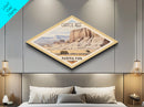 Capitol Reef National Park Diamond Shaped Travel Poster Wall Art Art Print, Canvas Wall Art, Travel Gift, Utah Landscape