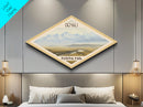 Denali National Park Travel Poster Canvas Texture Print, Travel Decor, Midcentury Modern Retro Decor Alaska Landscape