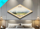 Retro Denali National Park Travel Poster Wall Art Texture Print, Travel Decor, Midcentury Modern Decor Alaska Landscape