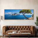 Panoramic of the Italian Coast, Italy Art, Extra Large Wall Art, Panoramic Wall Art, Panoramic Print, Landscape Photography, Landscape Print