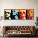 Pop Art Print, Kitchen Wall Decor, Framed Canvas Print, Warhol Inspired Colorful MCM Pop Art, Midcentury Modern