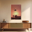 Helicopter, Chopper, Aviation Art, Helicopter Gifts, Canvas Print, Wall Hanging, Portrait Art, House Wall Art, Family Room Art, RV Decor