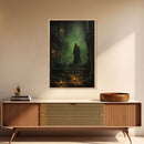 Dark Fantasy Art, Fantasy Artwork, Canvas Print, Wall Hanging, Portrait Art, Halloween Wall Decor, Horror Home Decor, Spooky Room Decor