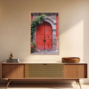 Change3 Indian Wall Art, Colorful Indian Doors, Framed Canvas Print, Painting Print, Traditional Hindu Architecture, Ready To Hang