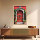 Change Hacienda Architecture Framed Canvas Print, Mexican Wall Art, Art of Mexico, Original Artwork, Wood Framed Ready To Hang